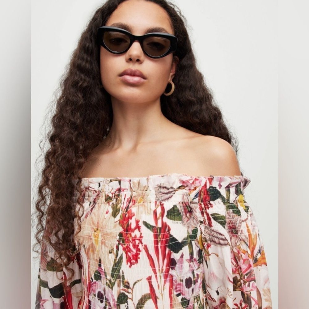 All Saints Lillemor Leondra Floral Maxi Dress-D10 - Picture 2 of 6